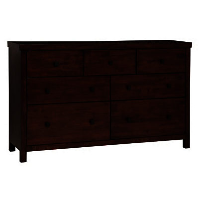 Willis & Gambier Kerala Low Wide 7 Drawer Chest, Rich Cherry